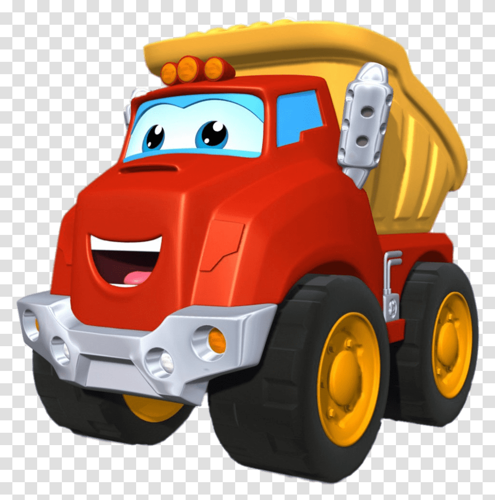 Chuck The Dump Truck Aventuras De Chuck Y Sus Amigos, Vehicle, Transportation, Toy, Lawn Mower Transparent Png