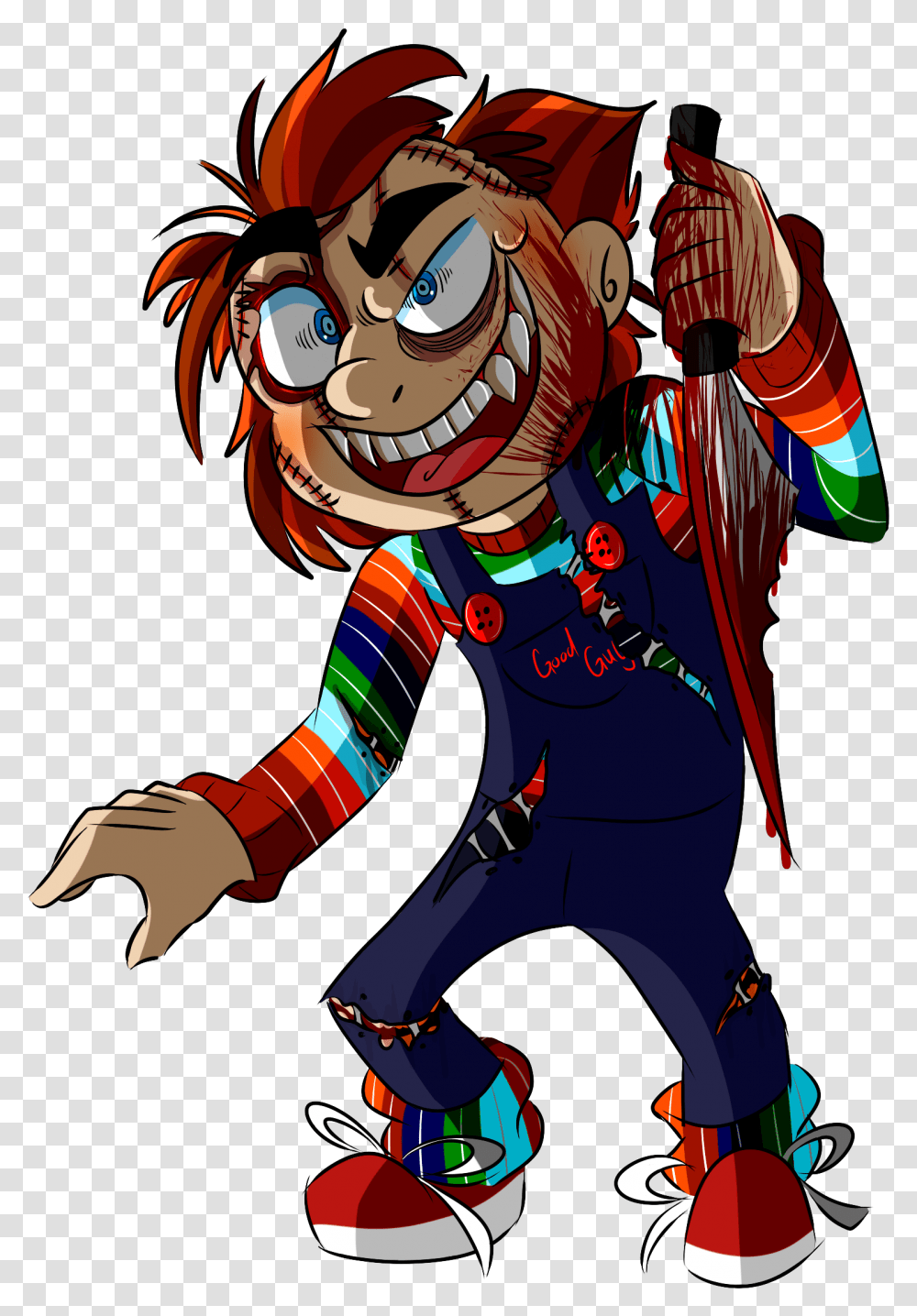 Chucky Cartoon Image Chucky And Tiffany Animated, Person, Performer, Graphics, Costume Transparent Png