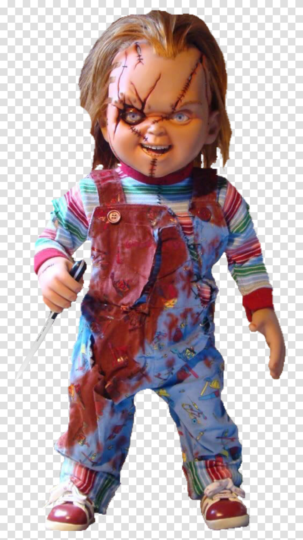 Chucky Childsplay Horror Doll Freetoedit Chucky Doll, Person, Sleeve, Costume Transparent Png