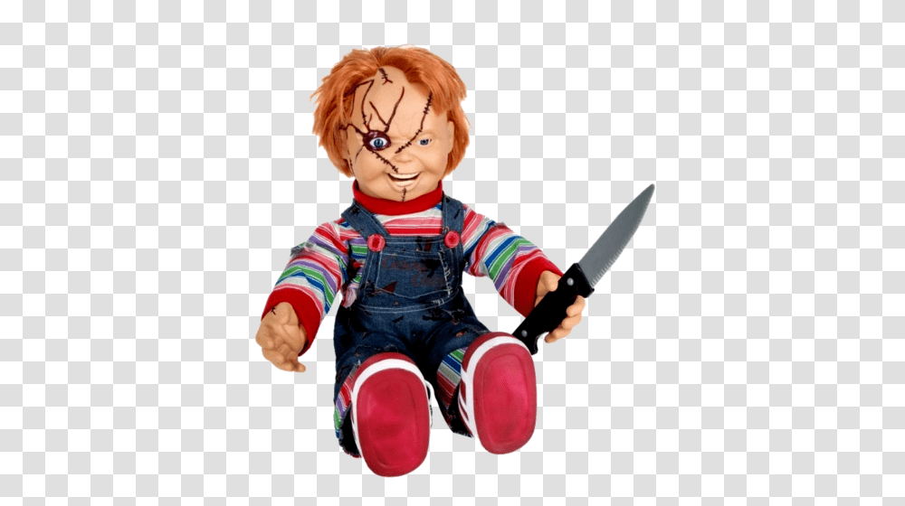 Chucky Doll Animated Talking Life Size, Chair, Furniture, Person, Human Transparent Png