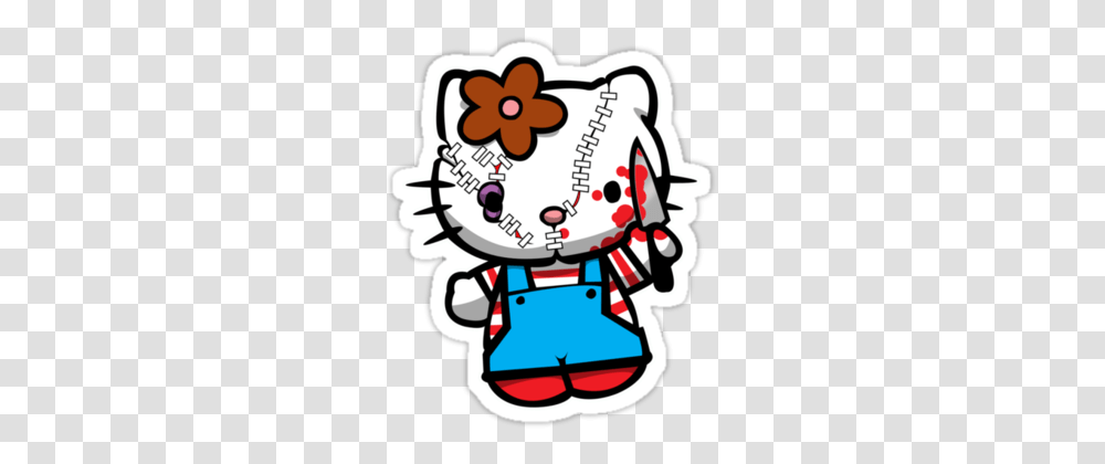 Chucky Hello Kitty Cuuuuuuuuuute Hello Kitty, Label, Dynamite, Hand Transparent Png