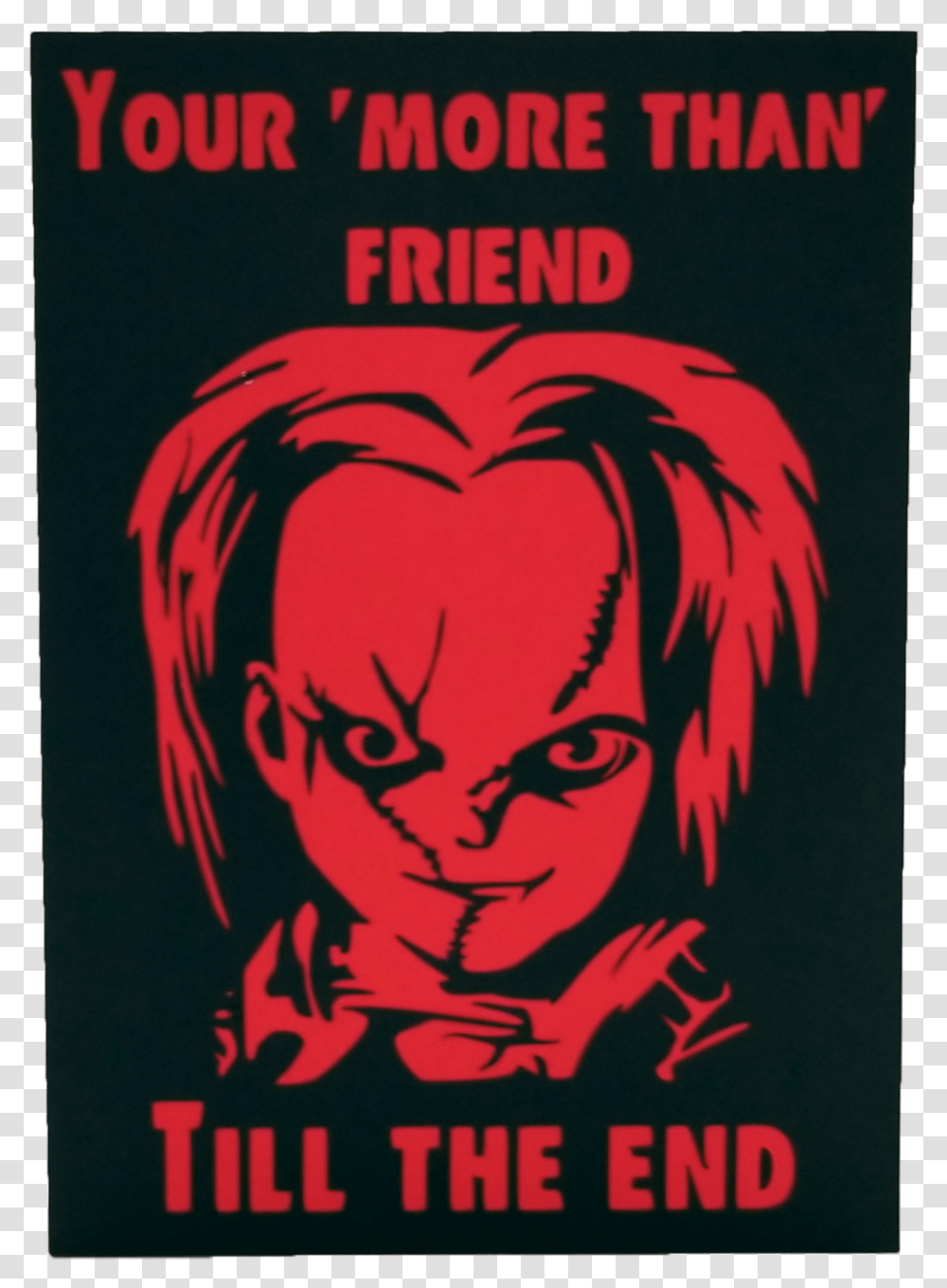 Chucky Valentine, Poster, Advertisement, Label Transparent Png