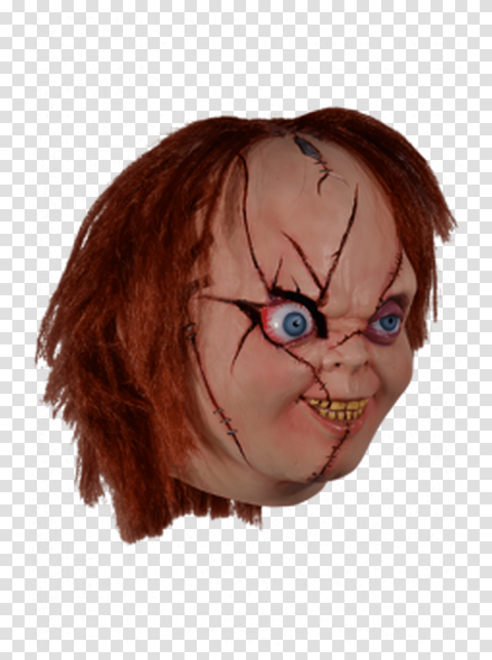 Chucky Version 2 Mask Chucky Masker, Person, Human, Head, Toy Transparent Png