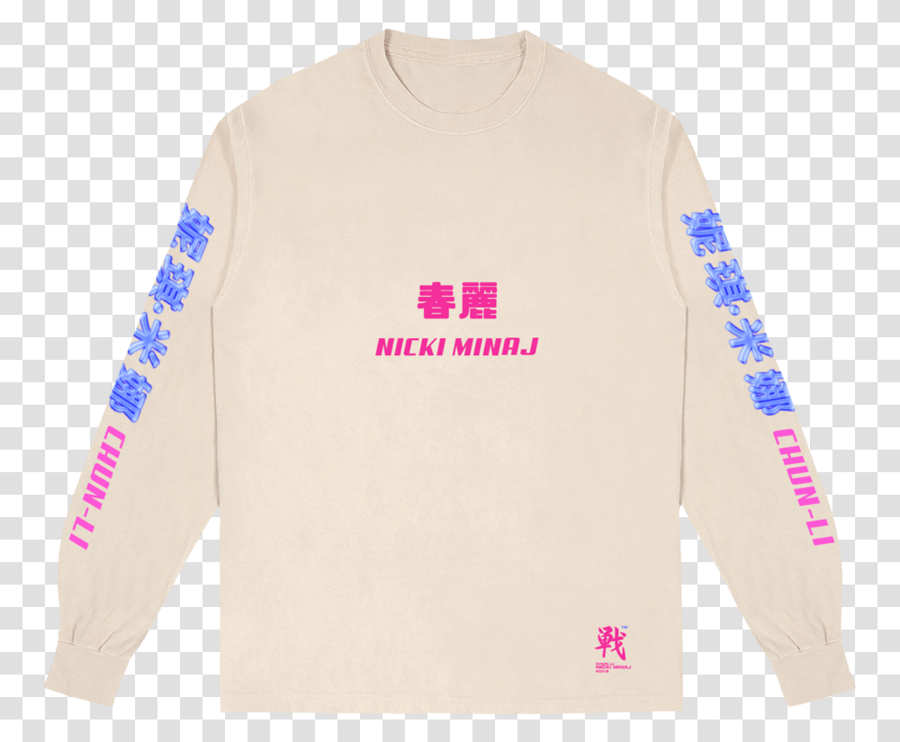 Chun Li Logo Long Sleeve Album Long Sleeved T Shirt, Apparel Transparent Png