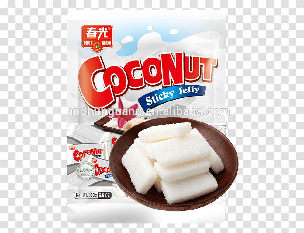Chunguang Brand Halal Sweets Coconut Soft Jelly Chewy Coconut Candy, Food, Ice Pop Transparent Png