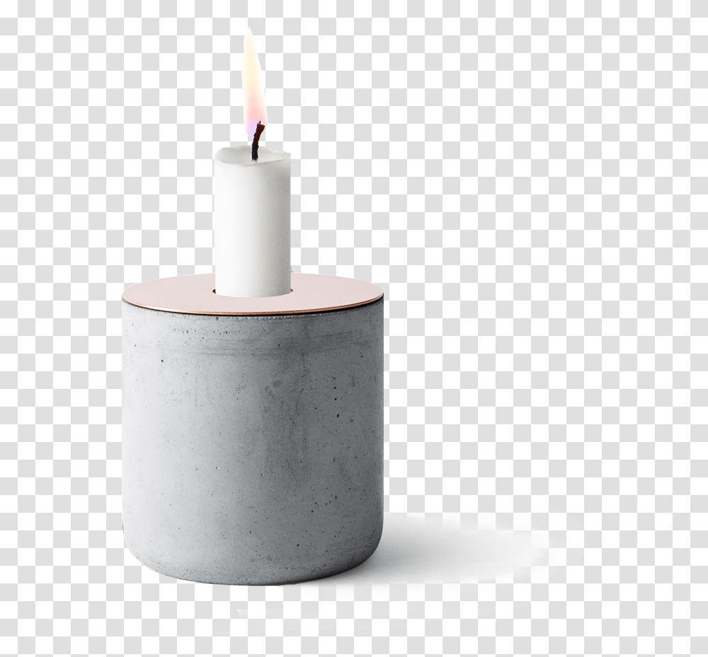 Chunk Of Concrete Candleholder Unity Candle, Milk, Beverage, Drink, Wedding Cake Transparent Png