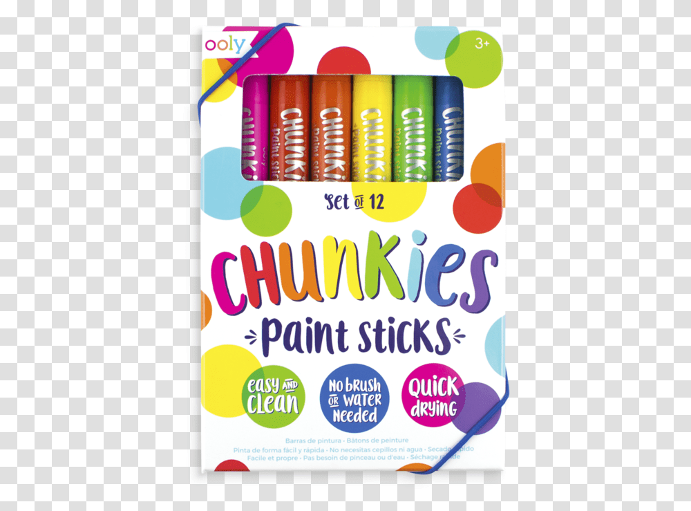 Chunky Paint Sticks, Poster, Advertisement, Flyer, Paper Transparent Png
