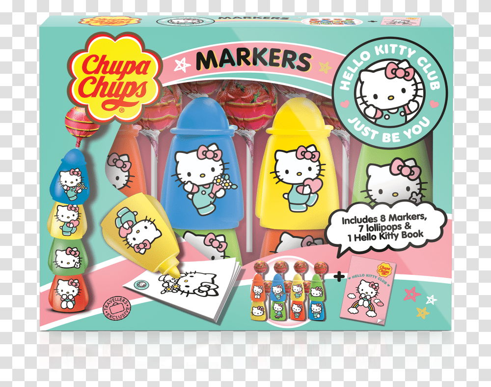 Chupa Chups Hello Kitty, Label, Food, Toy Transparent Png