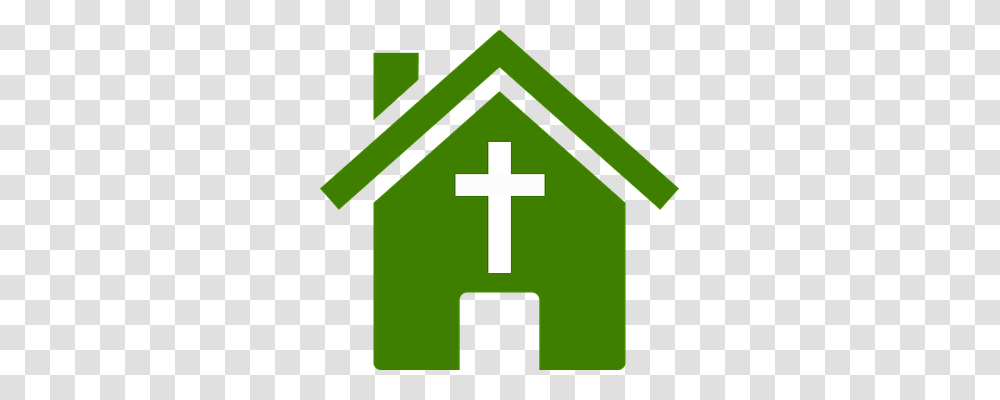 Church Religion, Green, Cross Transparent Png