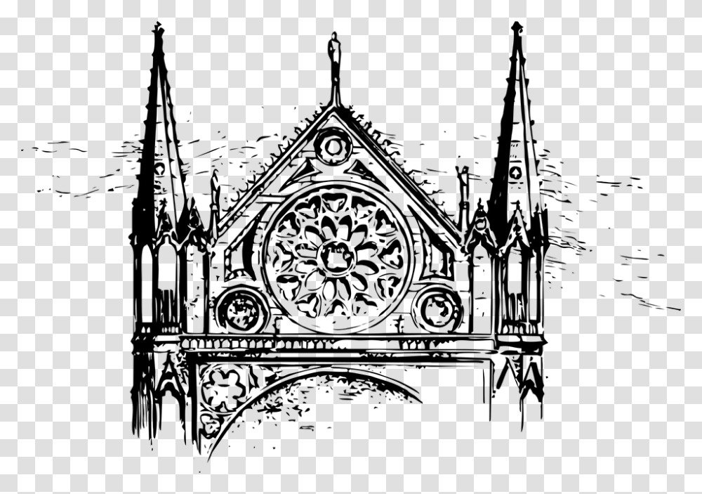 Church Architecture Religious Building Christian Illustration, Gray, World Of Warcraft Transparent Png