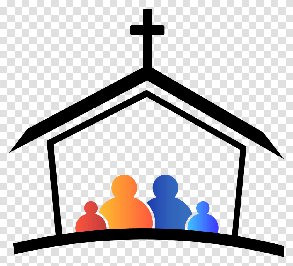 Church Background Arts Church Clipart, Silhouette, Lighting, Person, Crowd Transparent Png