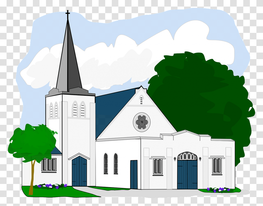Church Building Clipart, Architecture, Spire, Tower, Steeple Transparent Png