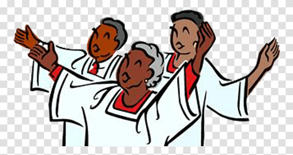 Church Choir Gospel Music Cartoon, Person, Human, People, Doctor Transparent Png