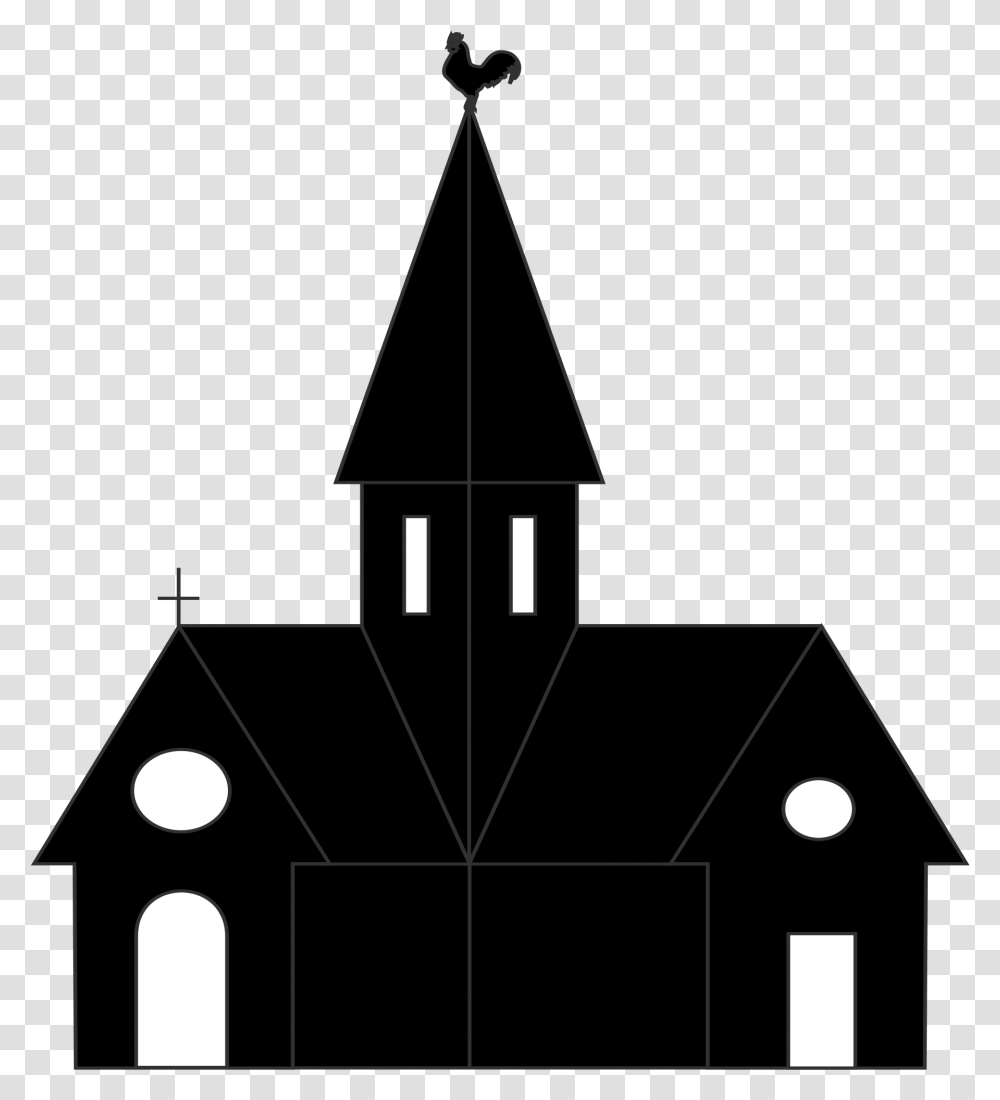 Church Clip Art Church Silhouette Clipart, Utility Pole, Stencil, Triangle Transparent Png