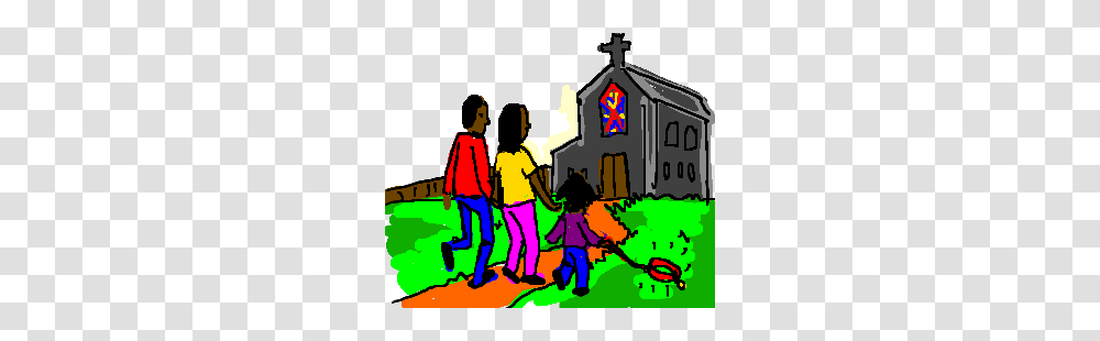 Church Clipart Church Attendance, Person, Human, People, Family Transparent Png