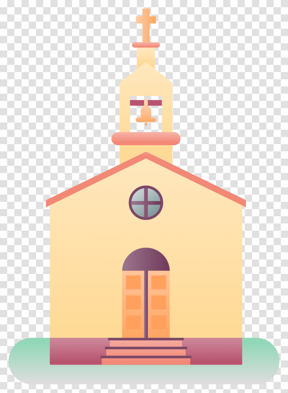 Church Clipart Vector Graphics Flat Art Church, Building, Architecture, Tower, Bell Tower Transparent Png