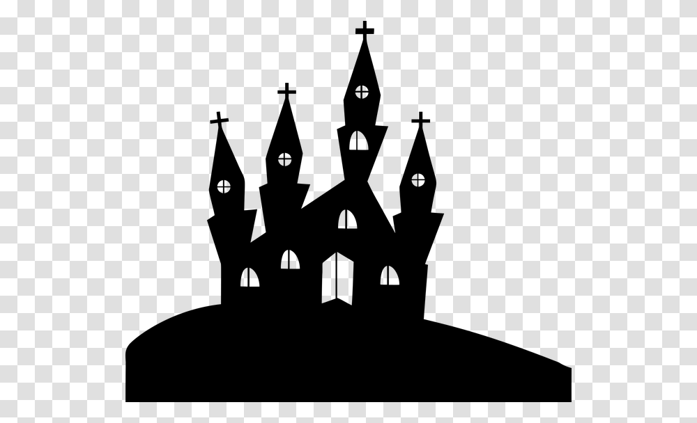 Church Cross Hill Landscape Silhouette Halloween Free Bunco Halloween Score Sheets, Gray, World Of Warcraft Transparent Png
