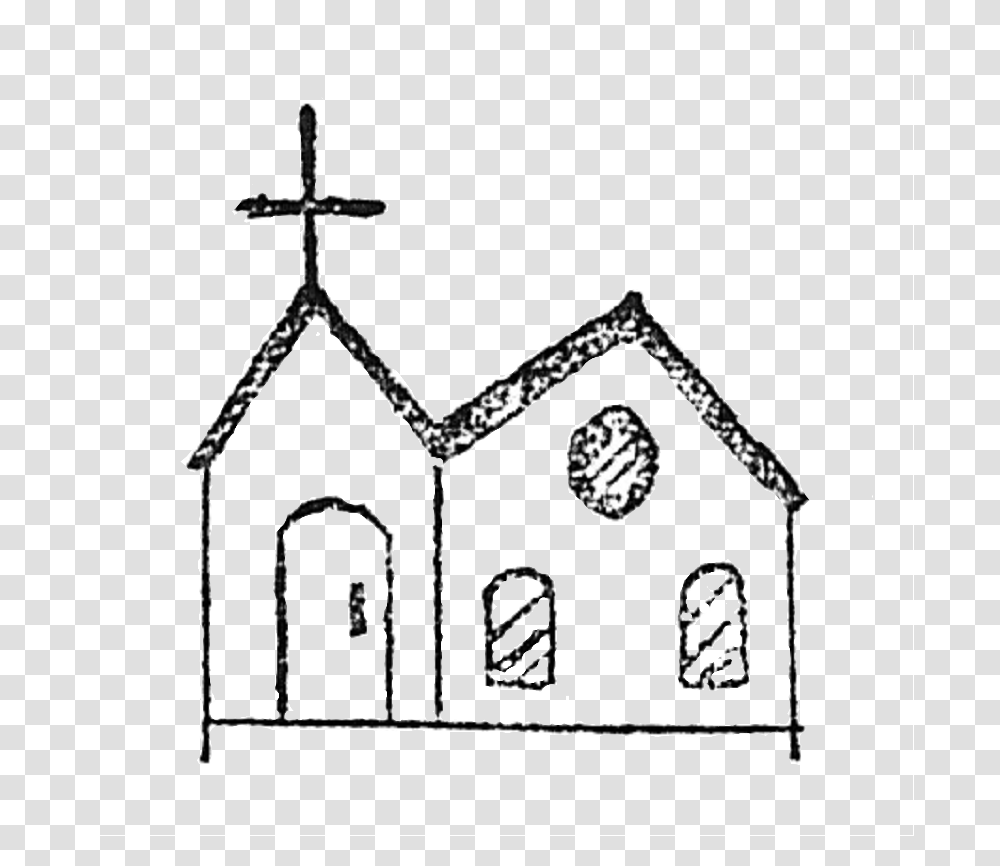 Church Drawing Easy Simple, Architecture, Building, Doodle Transparent Png