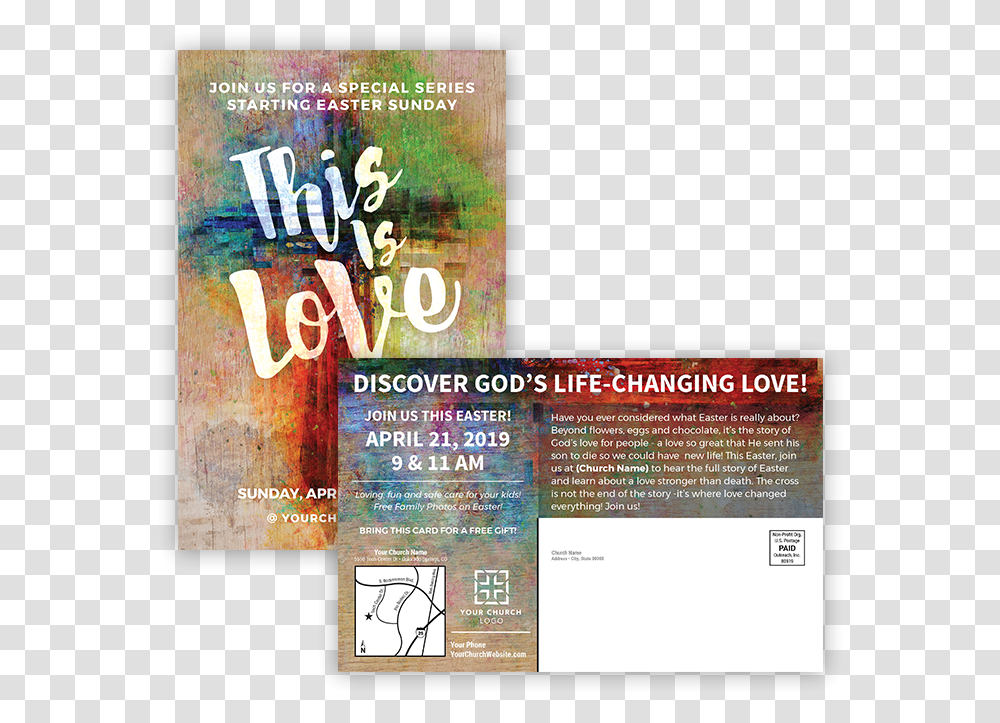 Church Easter Poster, Advertisement, Flyer, Paper, Brochure Transparent Png