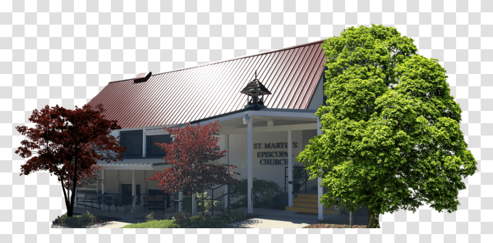 Church Front Cut Out Web Roof, Building, Tree, Plant, Urban Transparent Png