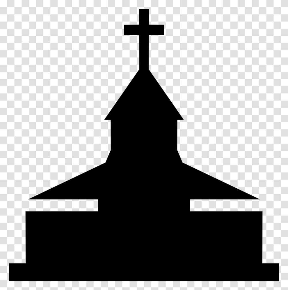 Church Icon Clipart Church Steeple On Background, Silhouette, Cross, Architecture Transparent Png