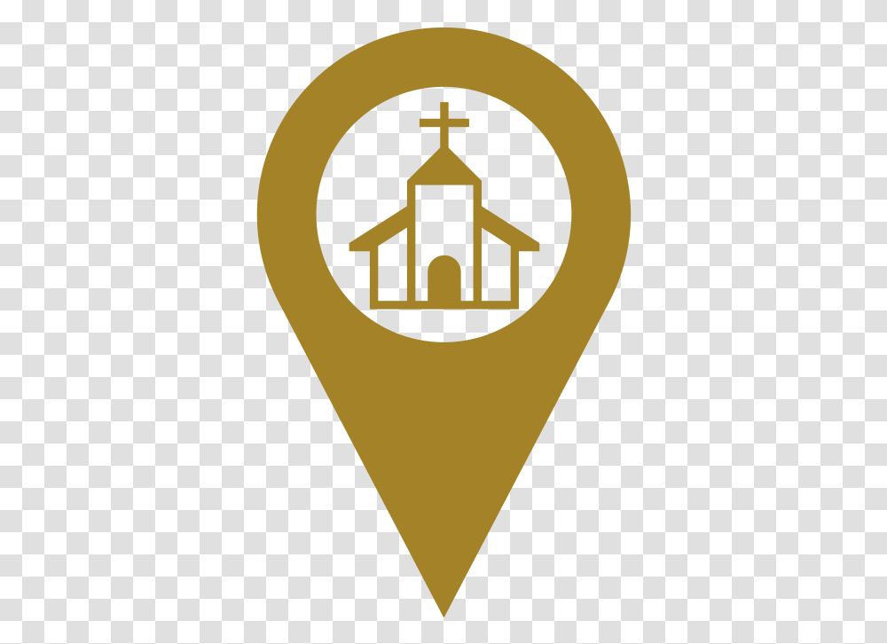 Church Icon Gold, Plectrum, Light, Label Transparent Png