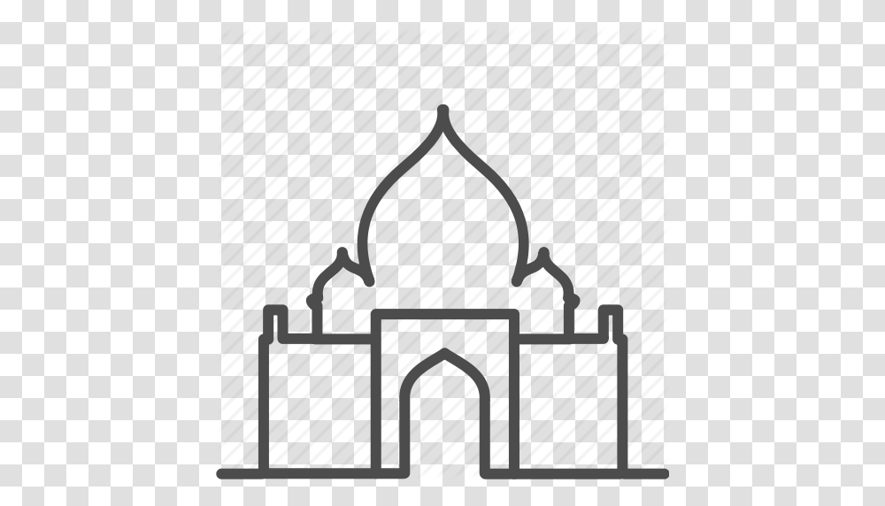 Church India Mosque Taj Mahal Tomb Icon, Plant, Vehicle, Transportation, Lantern Transparent Png