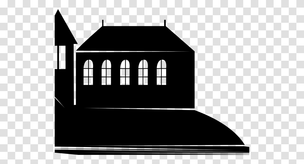 Church Silhouette Cliparts Church Building Silhouette, Gray, World Of Warcraft Transparent Png