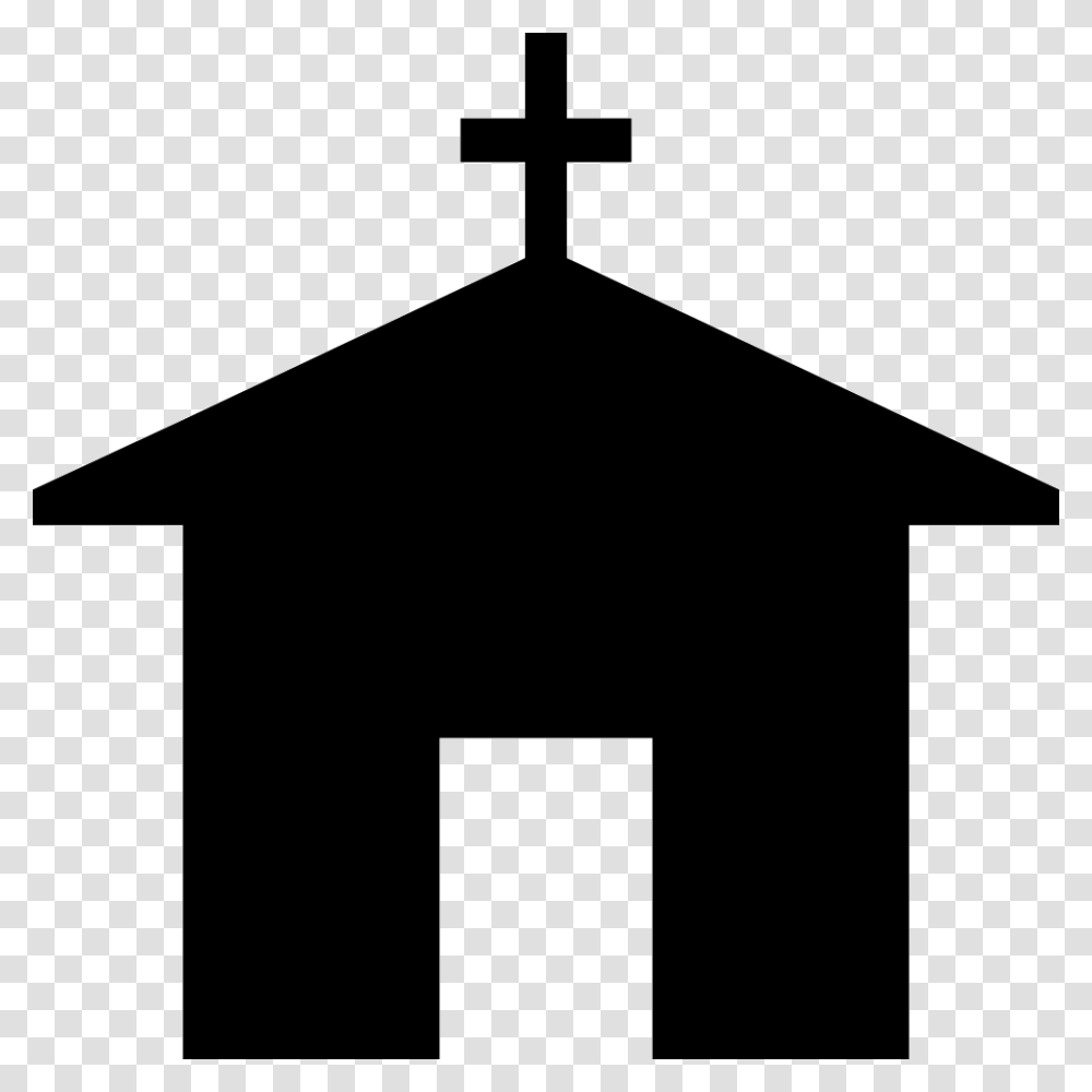 Church Silhouette Svg Icon Free Icon, Cross, Architecture, Building Transparent Png