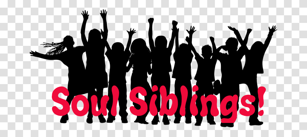 Church Silhouette Youth Group Kids Dancing Silhouette, Number, Clock Transparent Png
