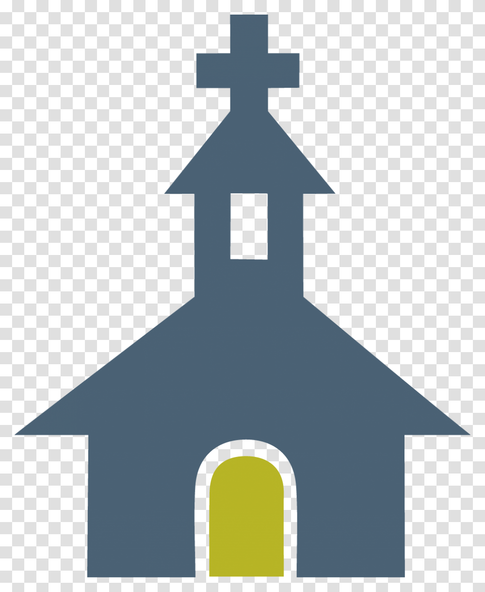 Church Symbol On Map, Cross, Silhouette, Triangle, Architecture Transparent Png