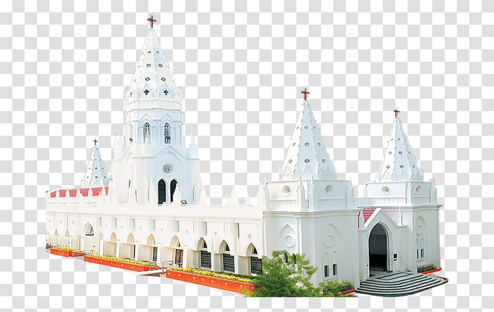 Church Velankanni Church Images Church Images Hd, Architecture, Building, Dome, Spire Transparent Png