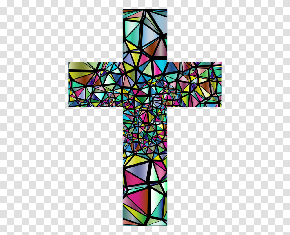 Church Window Stained Glass, Triangle, Construction Crane Transparent Png