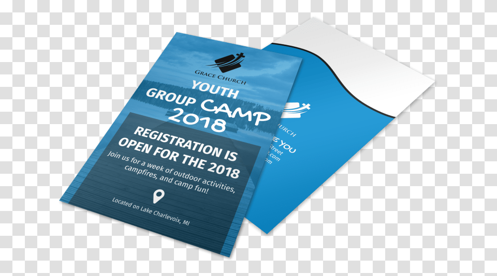 Church Youth Group Camp Flyer Template Preview Brochure, Advertisement, Poster, Paper, Business Card Transparent Png