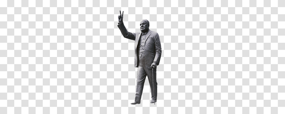 Churchill Statue, Sculpture, Person Transparent Png