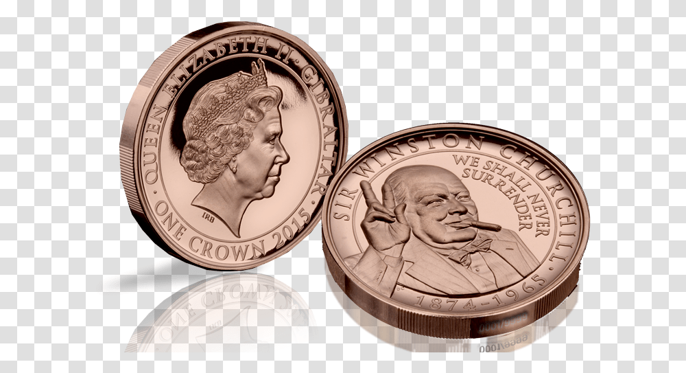 Churchill Rose Winston Churchill Rose Gold Coin, Money, Dime, Person, Human Transparent Png