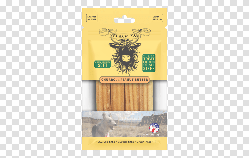 Churro With Peanut Butter Chew Density Soft Treat For Italian Food, Advertisement, Poster, Cat, Animal Transparent Png