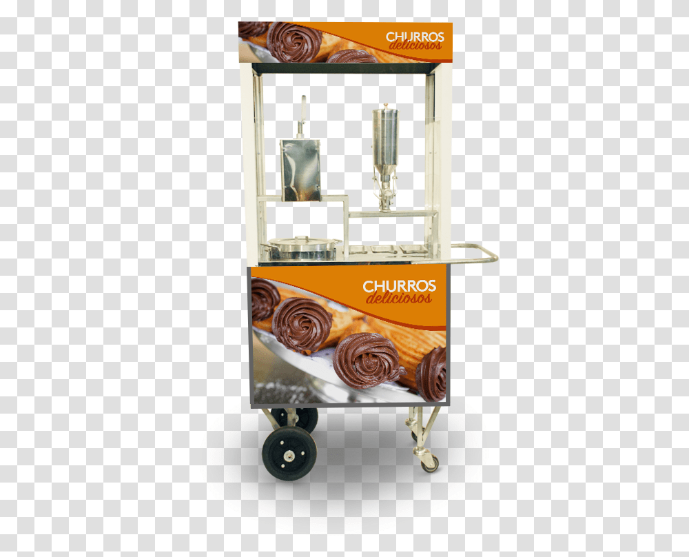 Churros Imagens De Carrinho De Churros, Machine, Food, Dessert, Cream Transparent Png