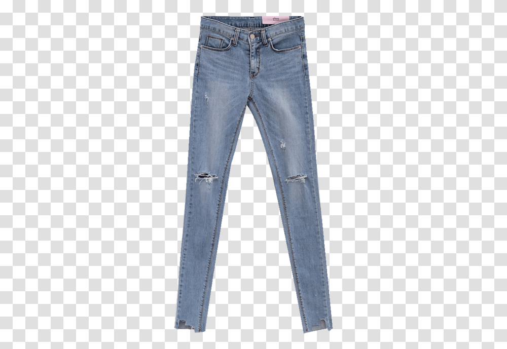 Chuu 5kg High Waist Ripped Jeans Children 2020 Spring Pocket, Pants, Apparel, Denim Transparent Png