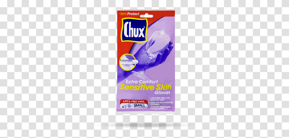 Chux Extra Comfort Sensitive Skin Gloves Small Chux Extra Comfort Sensitive Skin Gloves, Paper, Flyer, Poster, Advertisement Transparent Png
