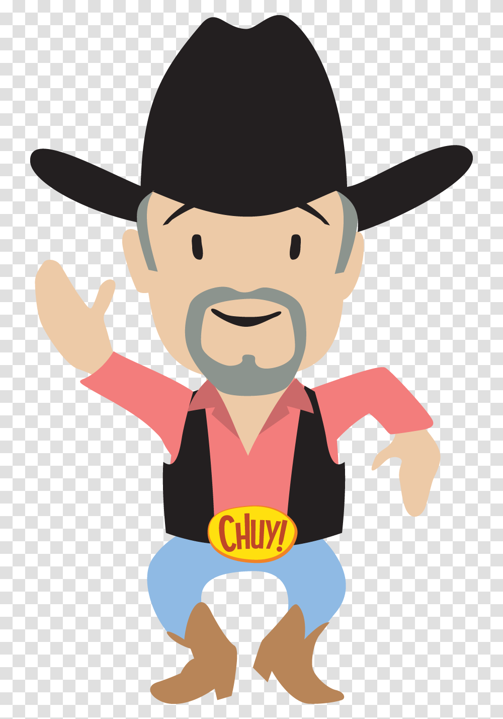 Chuy Salmon Shirt And Black Hat Shirt, Person, Face, Poster Transparent Png