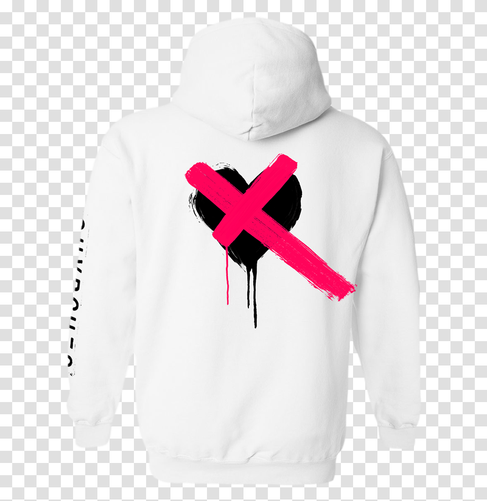 Chvrches White X Hoodie Chvrches Uk Hoodie, Clothing, Apparel, Sweatshirt, Sweater Transparent Png