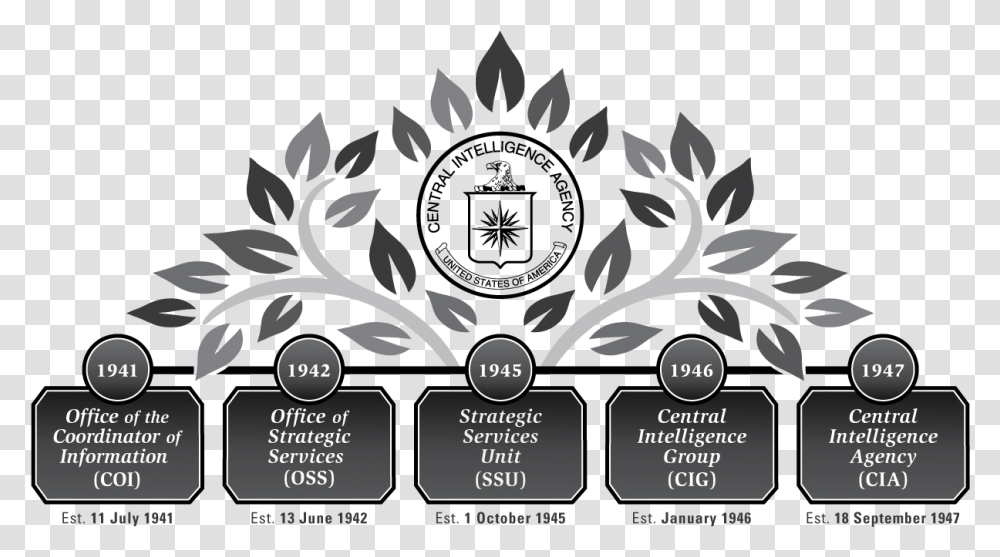 Cia Family Tree Central Intelligence Agency, Floral Design, Pattern Transparent Png