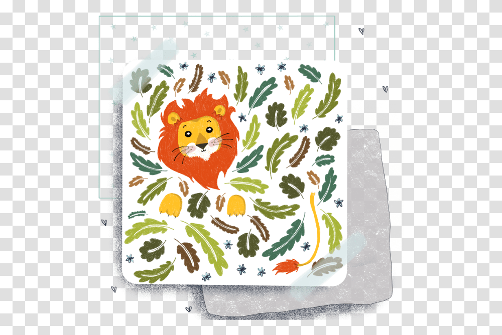 Ciao Estrela Lion With Leaves Cartoon, Dish, Meal, Food, Cat Transparent Png
