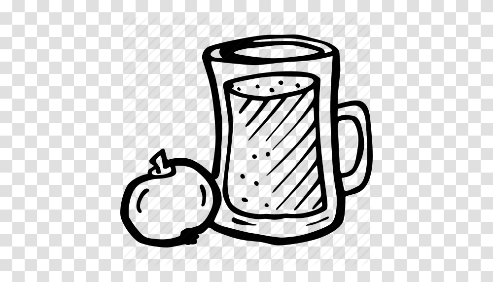 Cider Drink Fruit Compote Lemonade Pitcher Thanksgiving Icon, Coffee Cup, Tin, Cylinder, Pottery Transparent Png