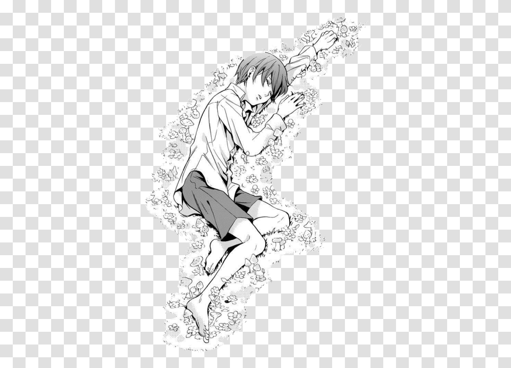 Ciel Lying In A Bed Of Flowers For Your Kuroshitsuji Manga Ciel, Comics, Book, Person, Human Transparent Png