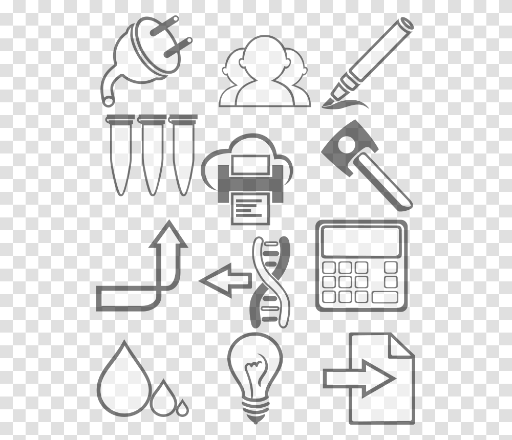 Cientifico Vectores En, Electronics, Calculator, Stencil, Poster Transparent Png