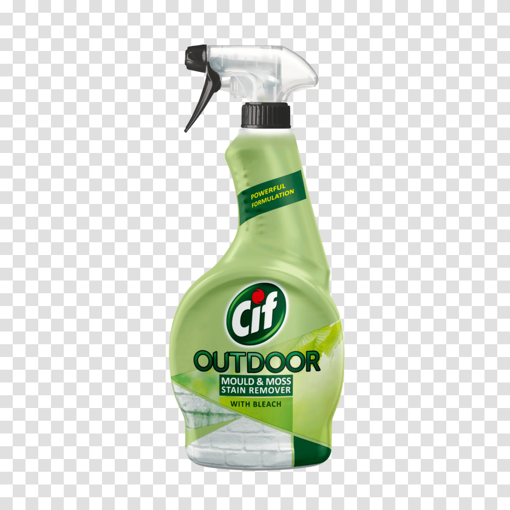 Cif Outdoor Mould Moss Spray Ml Cif, Label, Bottle, Tin Transparent Png