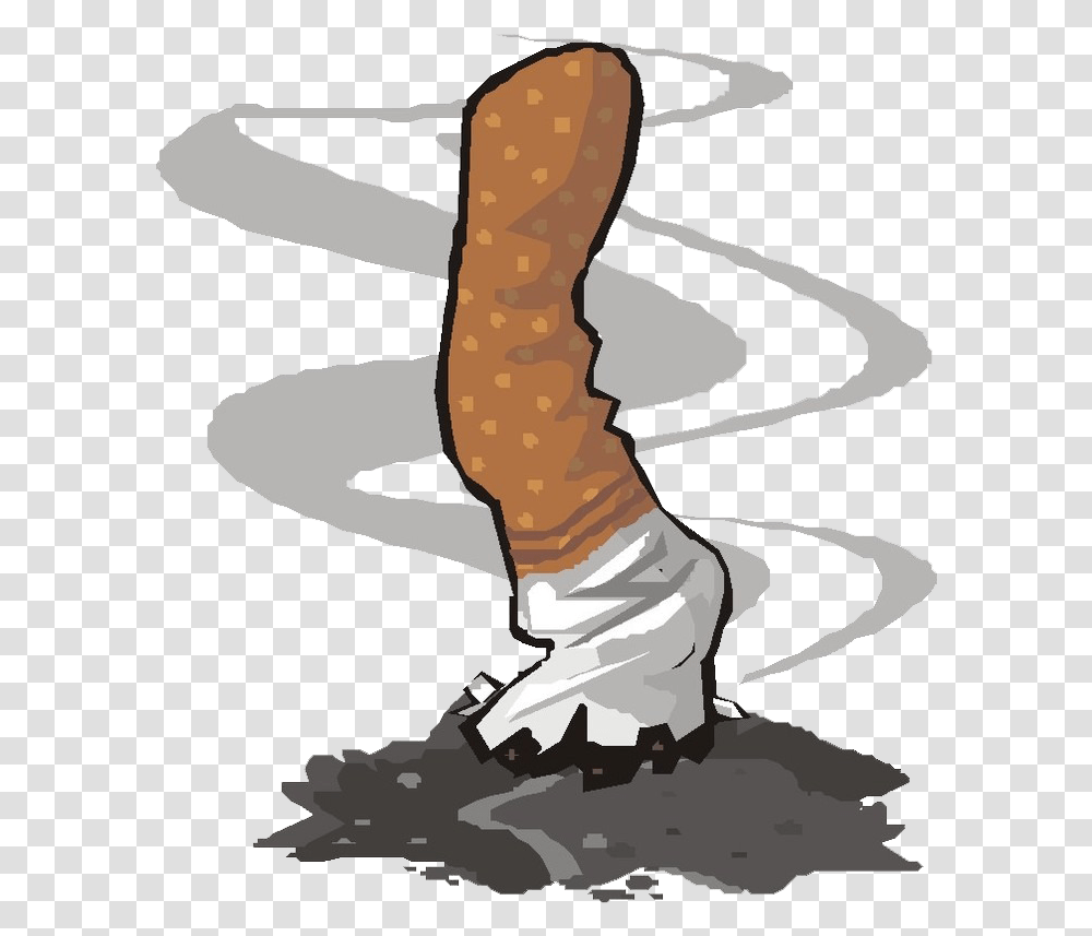 Cigar Clipart Burning Cigarette Butt Cartoon, Axe, Tool, Apparel Transparent Png
