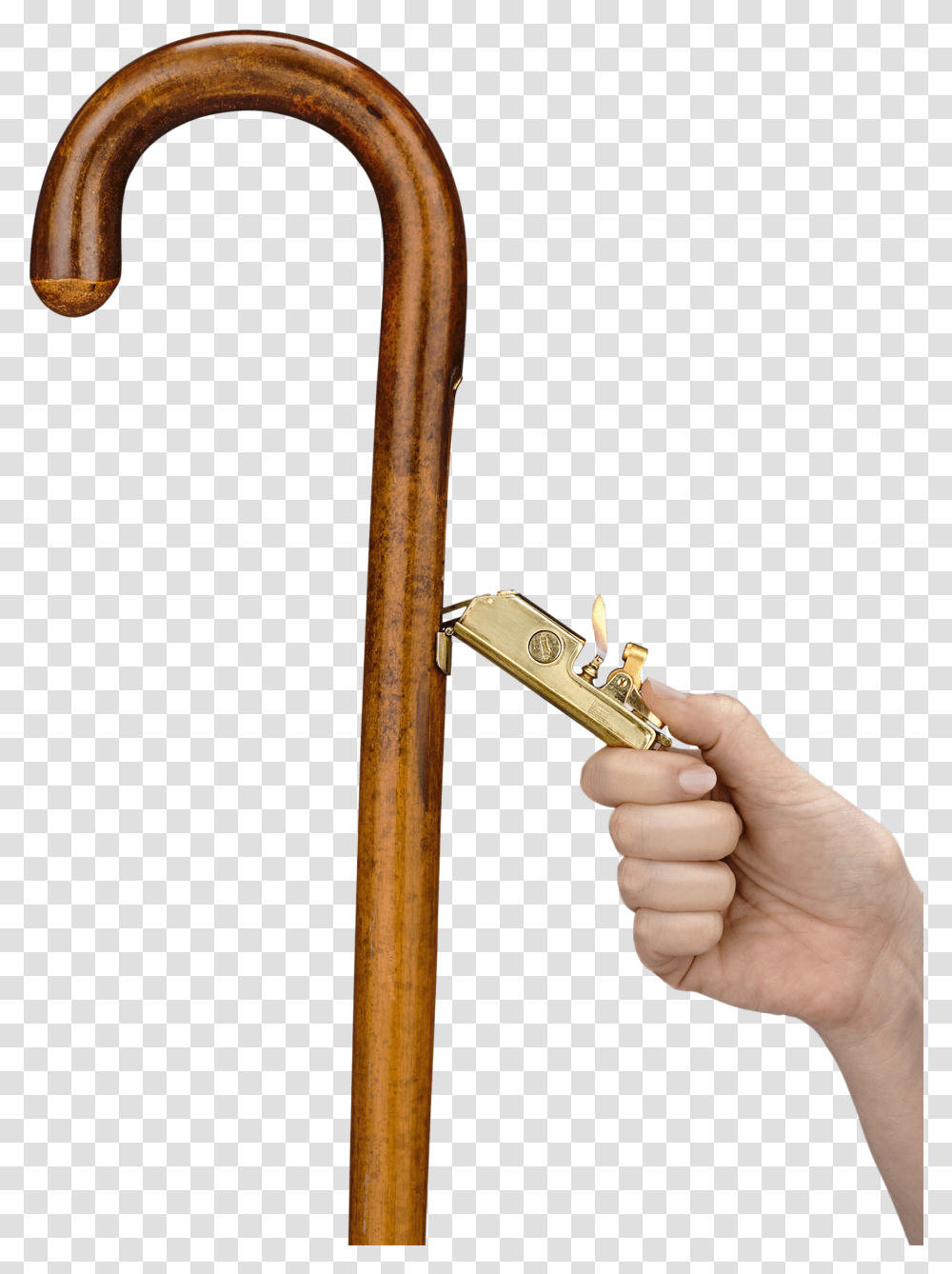 Cigar Lighter Cane Flask Canes With Hidden Features, Hammer, Tool, Person, Human Transparent Png
